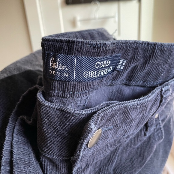 Boden Denim Corduroy Cord Girlfriend Navy Pants - Picture 12 of 15